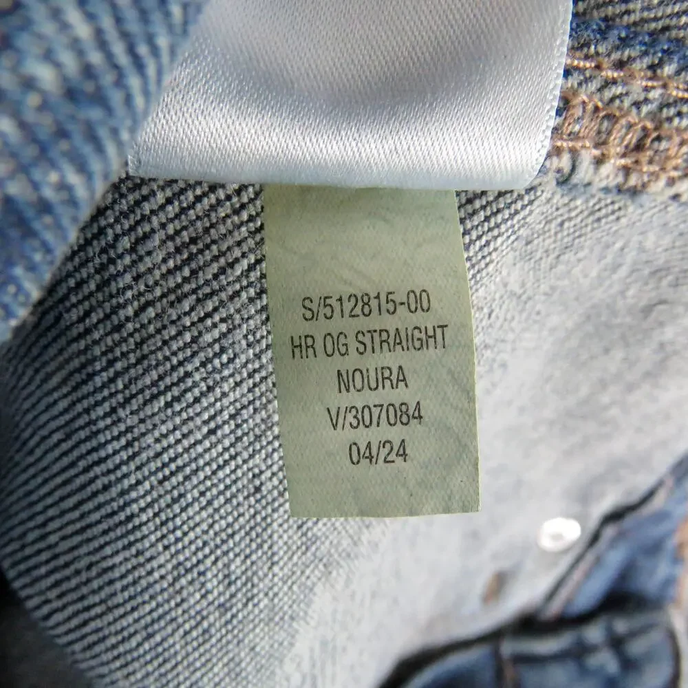 Old Navy High-Rise O.G. Straight Secret-Smooth Pockets Utility Jeans Size 4